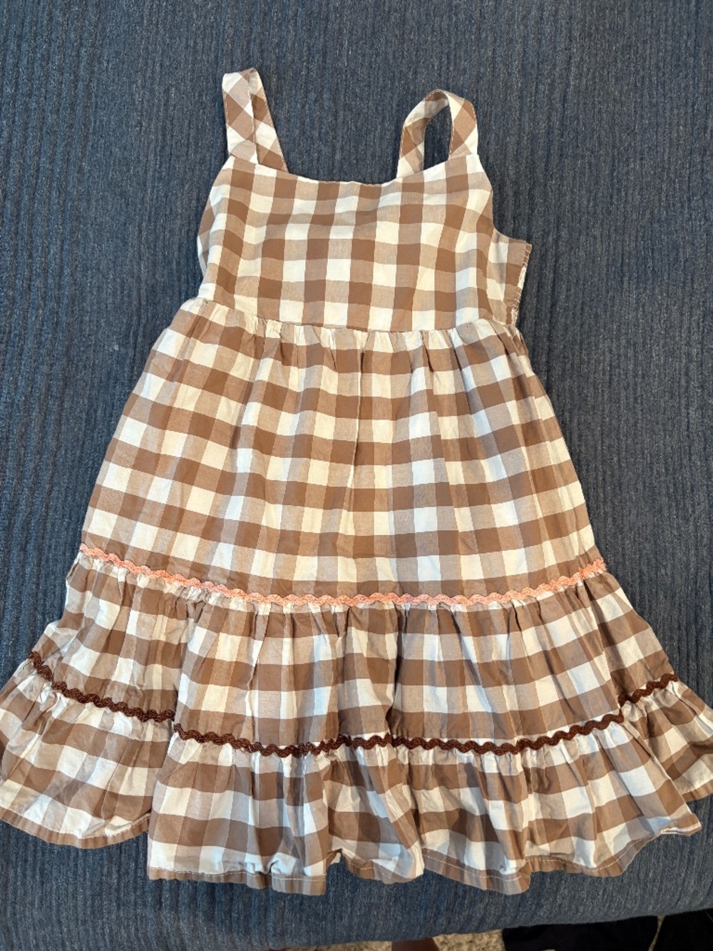 Plaid girls dress